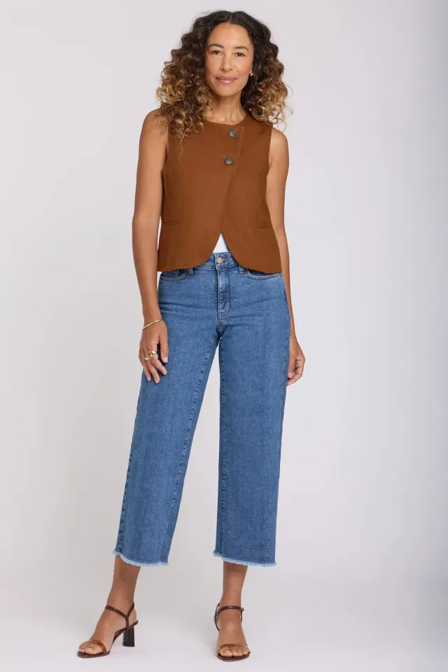 NYDJ Teresa Wide Leg Ankle Jeans Salton Indigo
