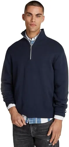 Tommy Jeans Regular Fit Half Zip Mock Pullover Herren M