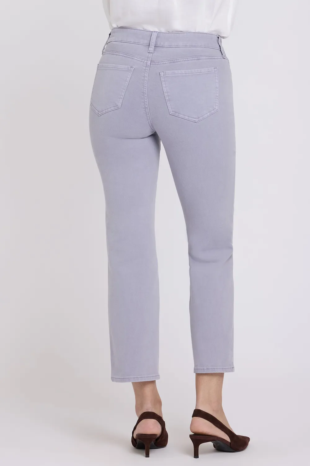 NYDJ Marilyn Straight Ankle Jeans Vintage Lavender lila