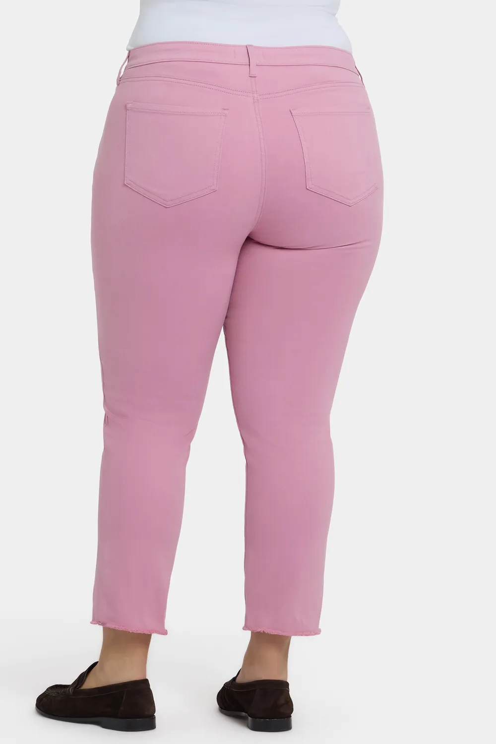 NYDJ Sheri Slim Plus-Size Ankle-Jeans Ballet Fransensaum
