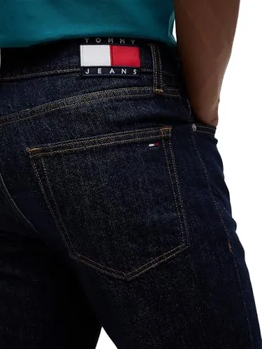 Tommy Jeans Herren Straight Jeans 36W/34L dunkel