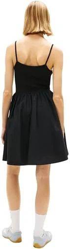 Tommy Jeans TJW Rib Poplin Mix Strappy Kleid Größe M