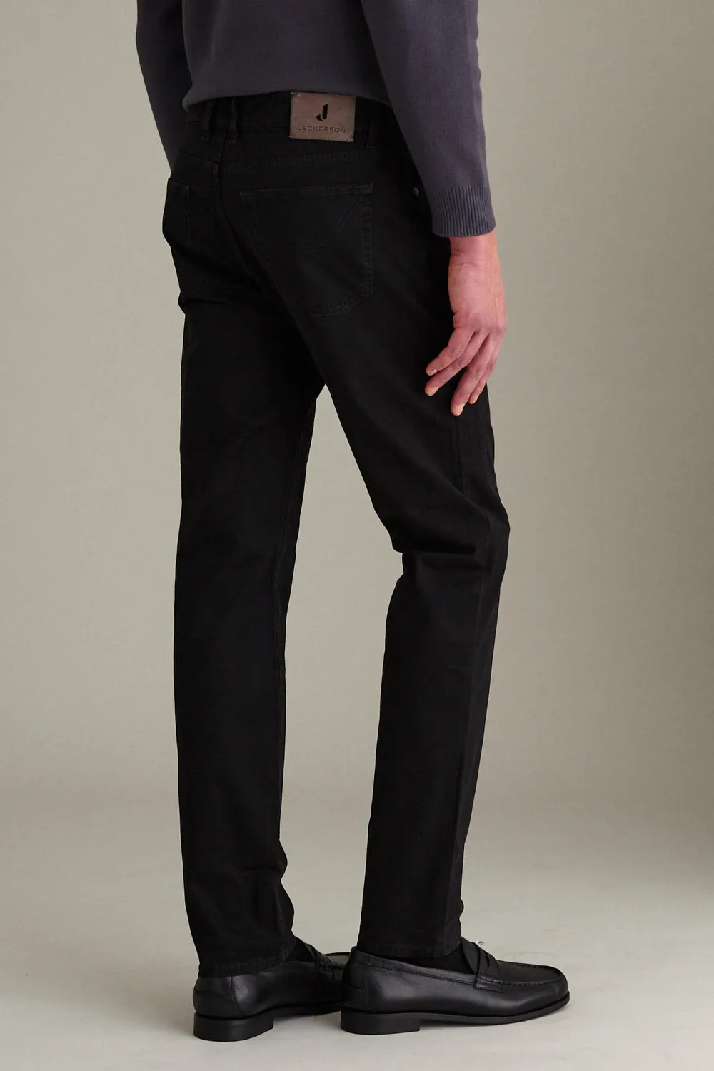 Jeckerson John Hose Slim Fit Schwarz Gabardine