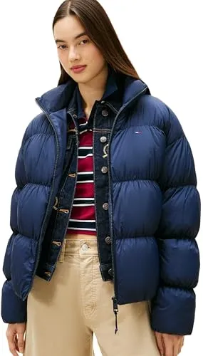 Tommy Jeans Ruched Pufferjacke XL Damen Daunenjacke