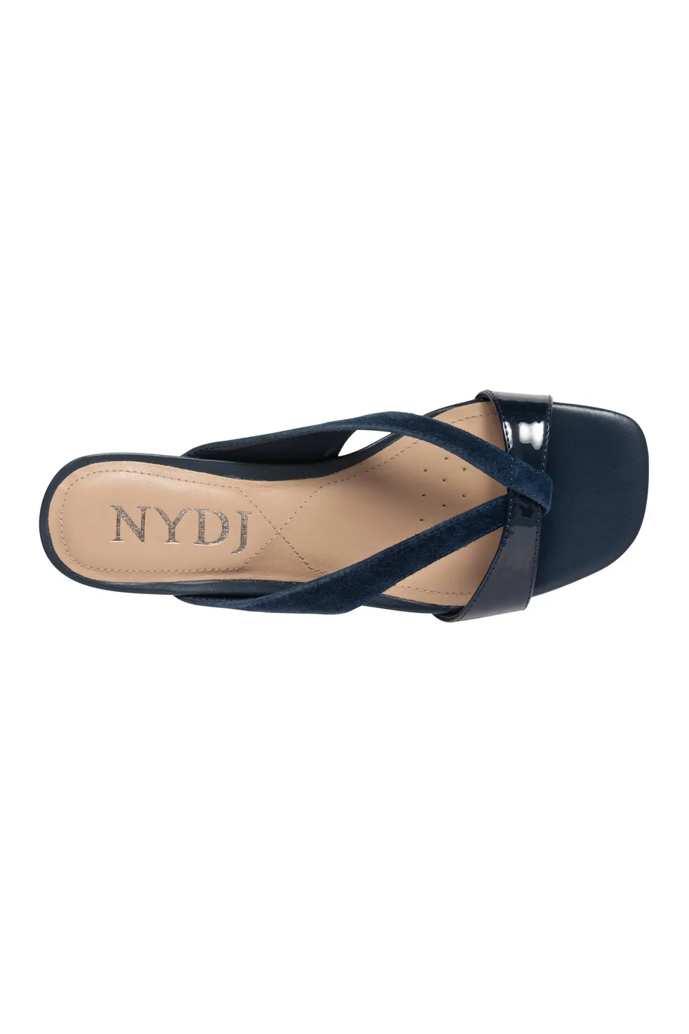 NYDJ Contessa Keilsandalen Navy Gr. 5-11 Absatz