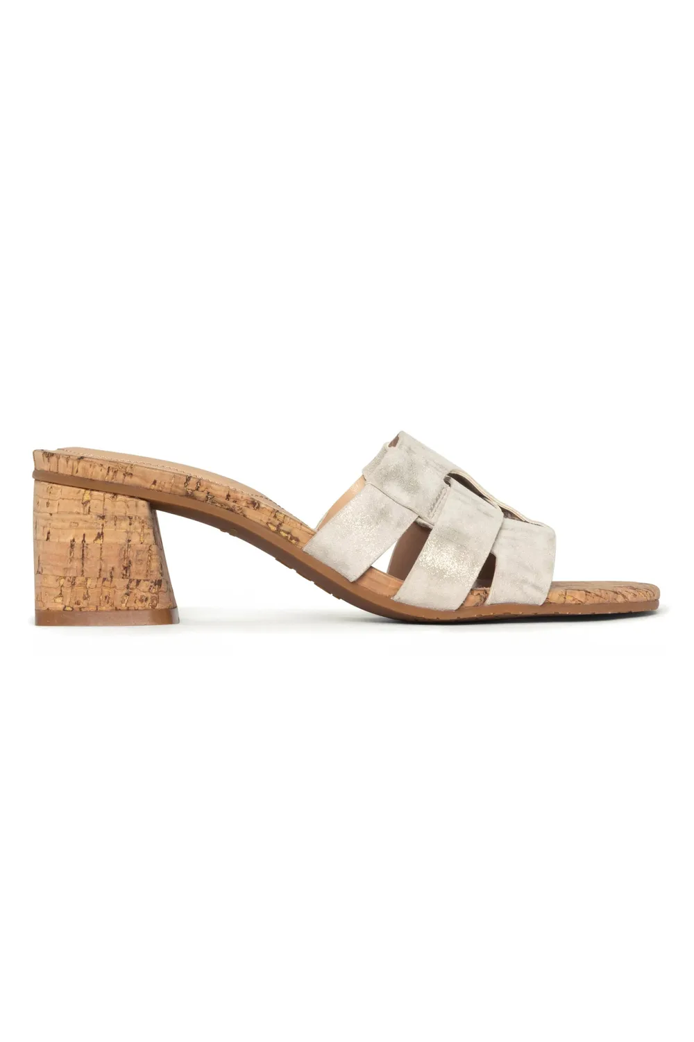 NYDJ Gloriana Mule Pantoletten Pewter Metallic