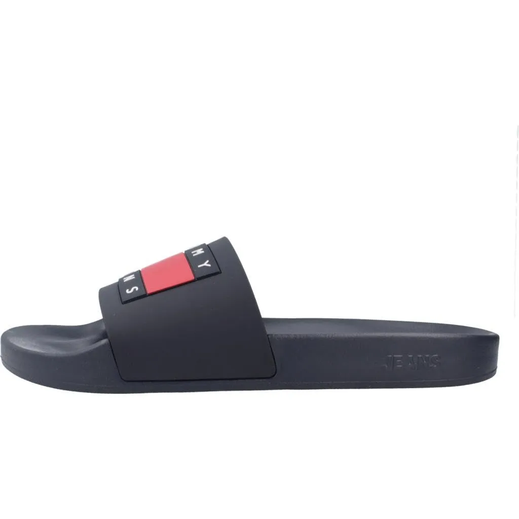 Tommy Jeans Pool Slide Essential Badelatschen 43 Blau