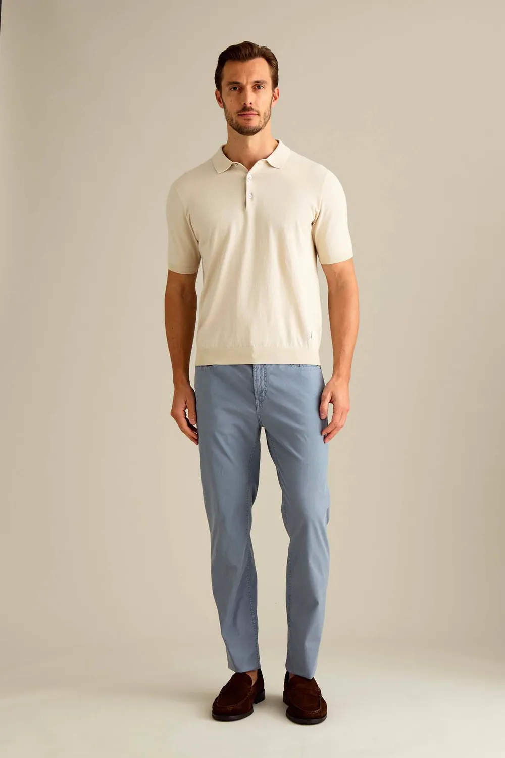 Jeckerson Jordan Slim Fit Hose blau Velvet Baumwolle