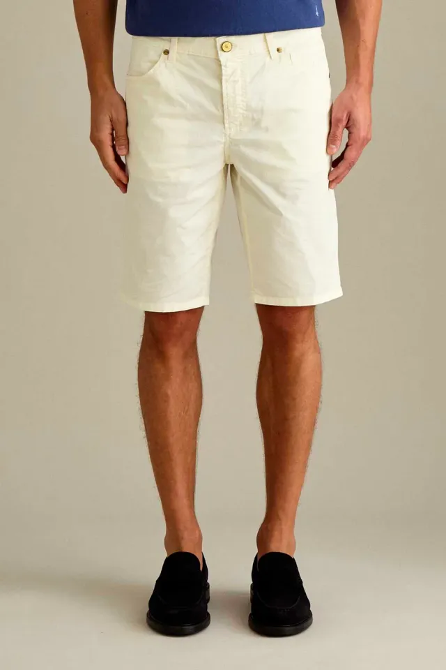 Jeckerson Jo Slim Fit Bermuda weiß Baumwolle