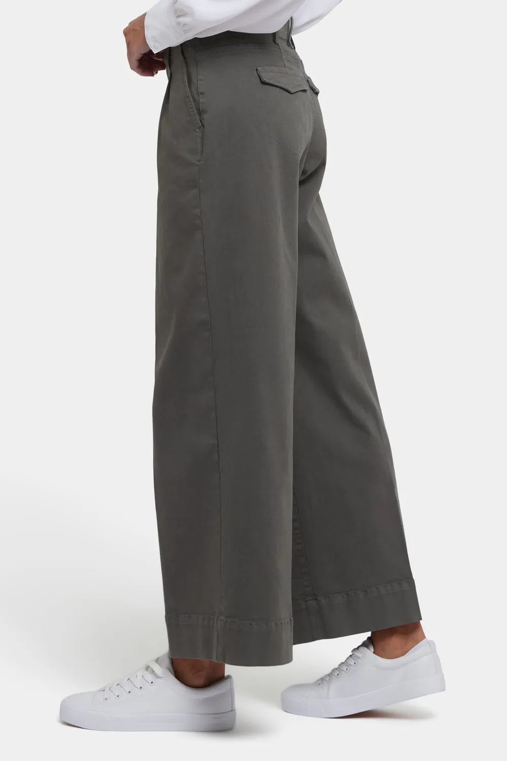 NYDJ Mona Wide Leg Trouser Jeans Vine Leaf grün