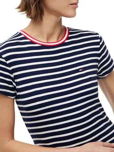Tommy Jeans TJW DW0DW22840 Jersey-Kleid L Ausgestellt