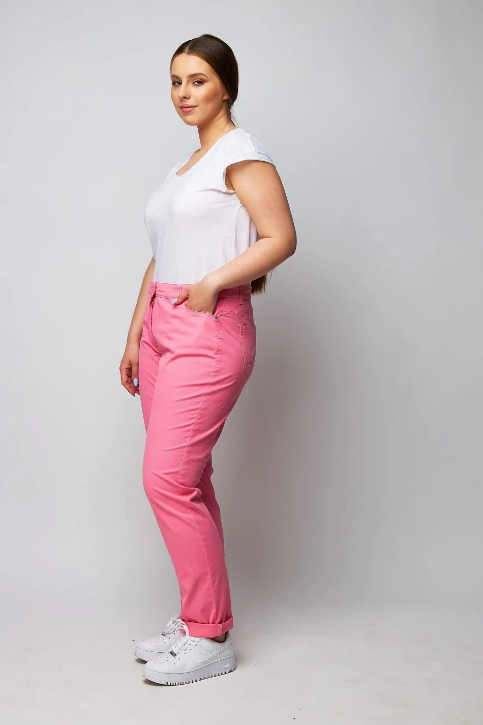 Wille Damenjeans Rosa Leicht Stretch für jeden Tag
