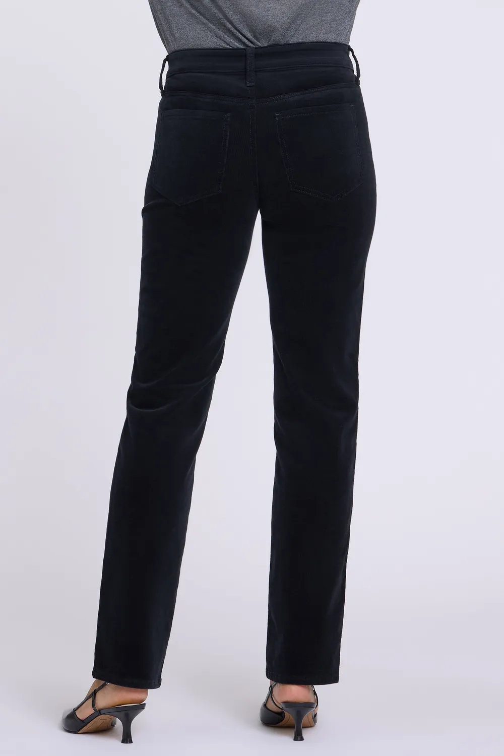 NYDJ Marilyn Straight Hose Black Cord Stretch