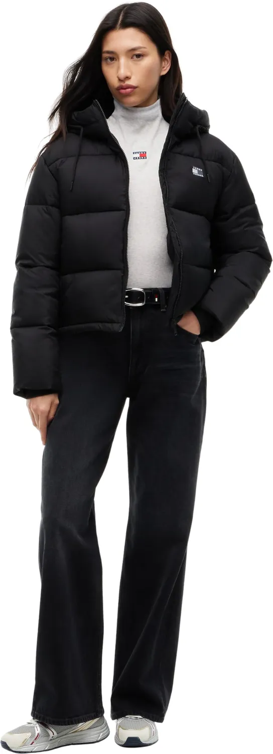 Tommy Jeans Pufferjacke Damen mit Kapuze Winter gesteppt