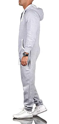 Alessandro Salvarini AS-039 Jumpsuit Trainingsanzug Herren elastisch