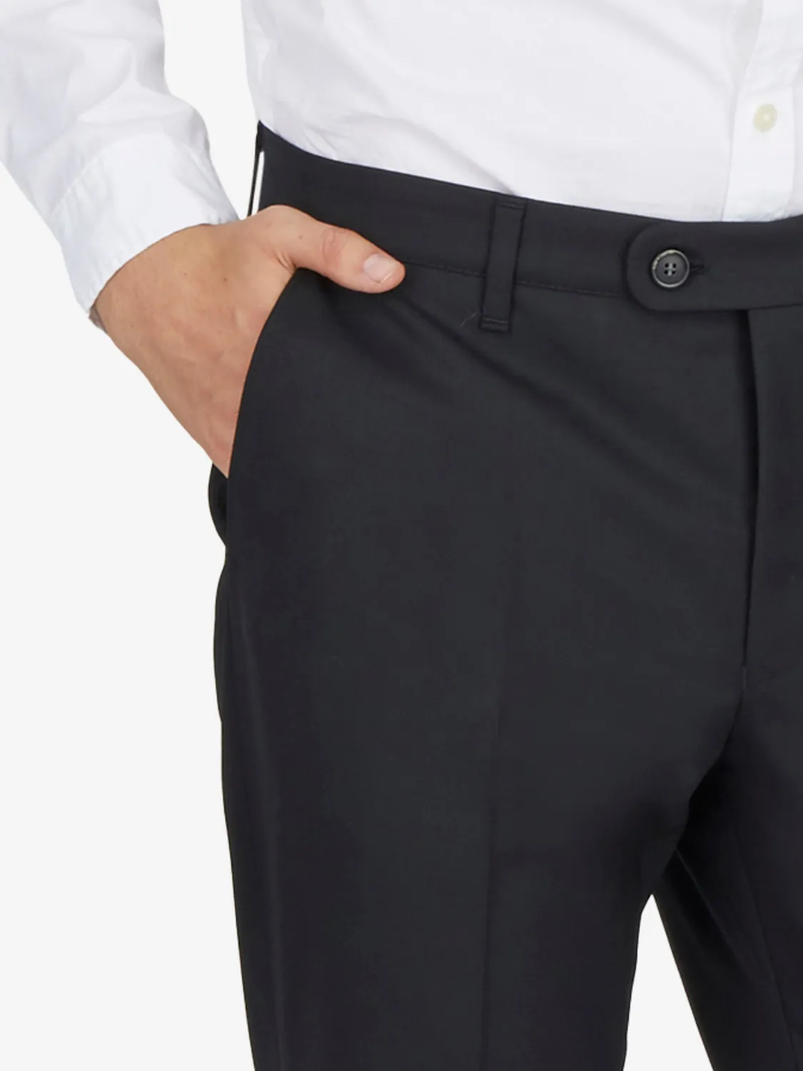 Club of Comfort Santos 2590 Stoffhose schwarz Wolle