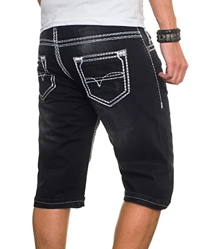 Alessandro Salvarini AS022 Jeans Shorts Herren Baumwolle