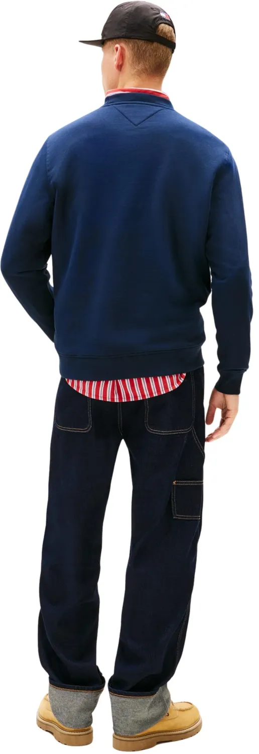 Tommy Jeans Linear Sweatshirt Herren Rundhals Grün