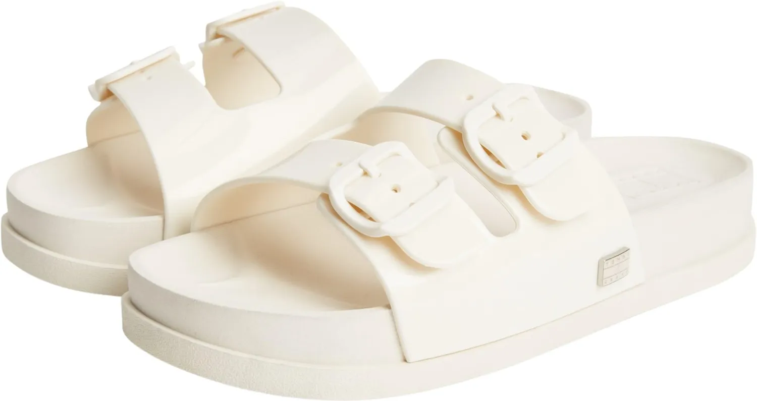 Tommy Jeans Comfort Jelly Slides Pantoletten Damen Beige 39