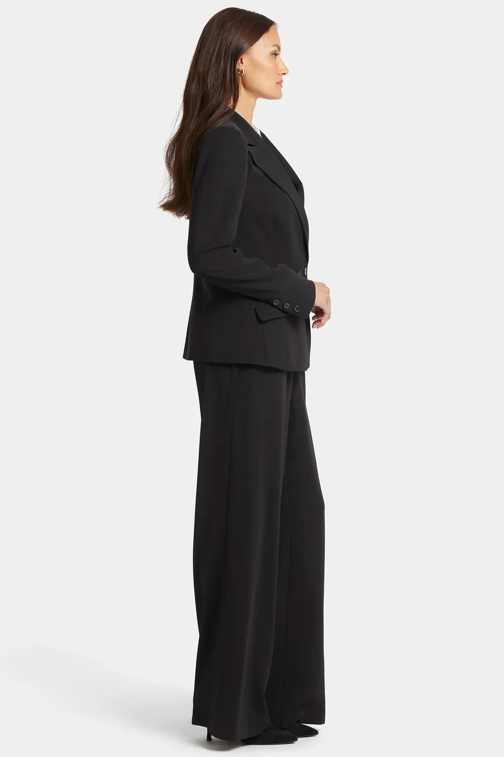 NYDJ Modern Blazer Jacke Schwarz M Zweireiher