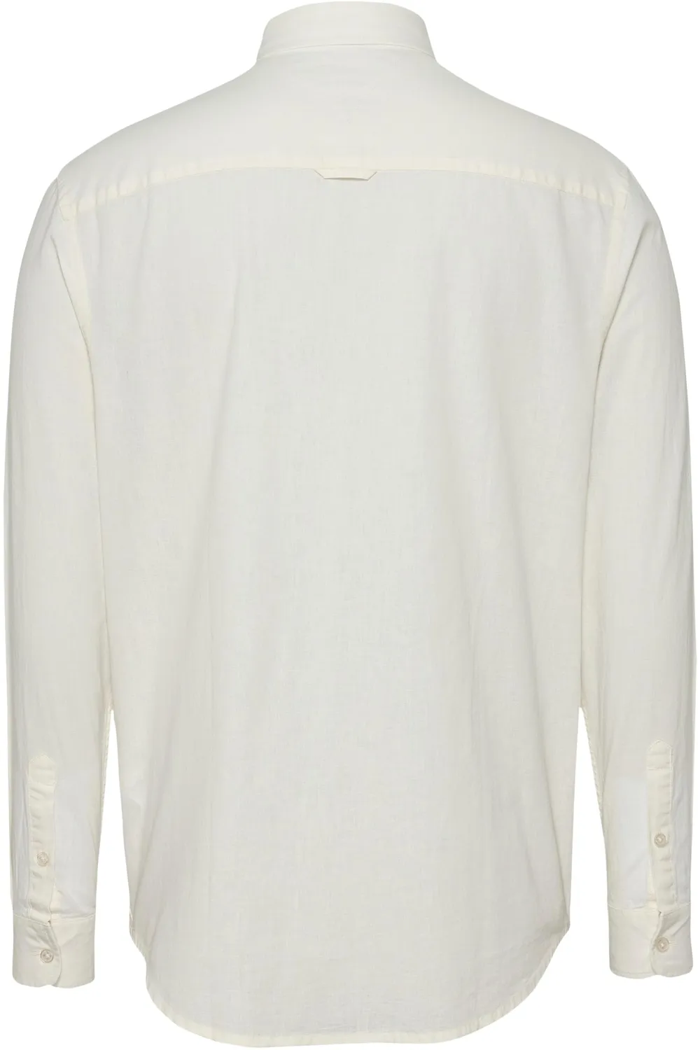 Tommy Jeans Linen Blend Herrenhemd Beige Leinen