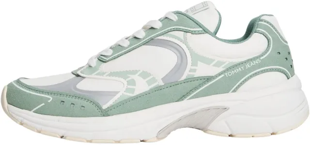 Tommy Jeans Archive 25 Low Top Sneaker Damen Weiß