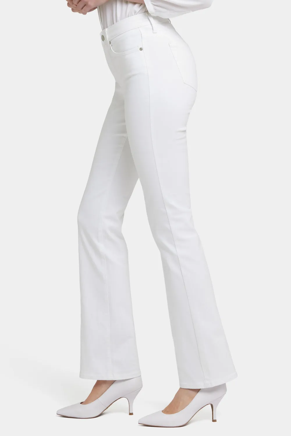 NYDJ Barbara Bootcut Jeans Optic White Weiß