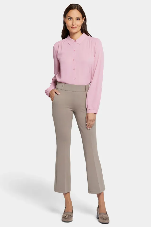 NYDJ Pull-On Flared Ankle Hose Saddlewood figurformend