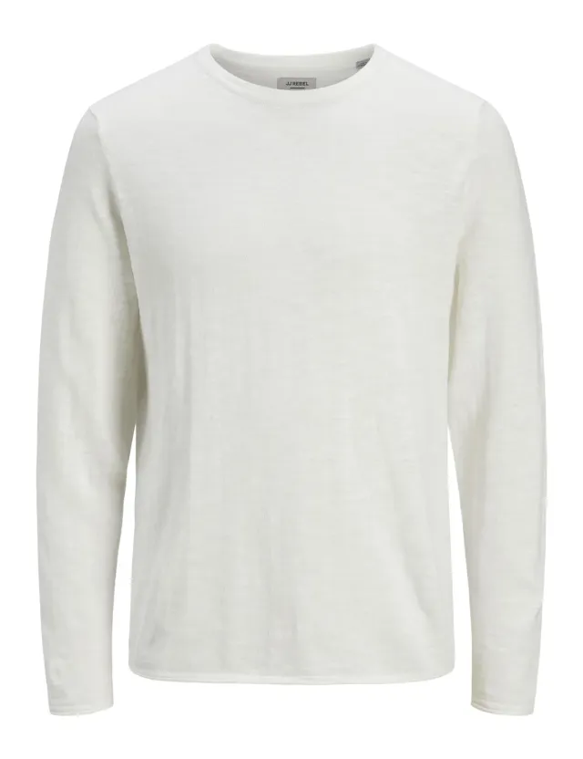 JJ Rebel Jrebnature Slub Knit Pullover L Baumwolle