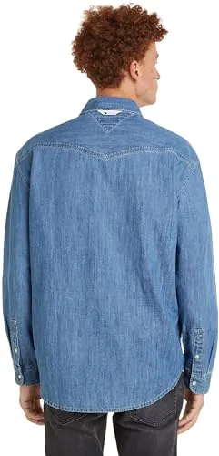 Tommy Jeans Herren Freizeithemd Hemd L Baumwolle