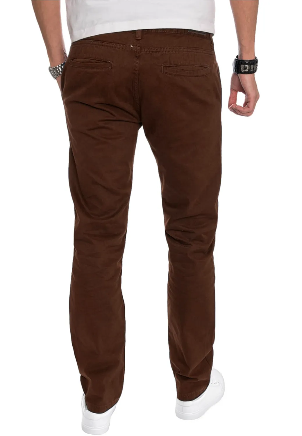 Alessandro Salvarini AS-016 Herren Chino Regular Fit Baumwolle