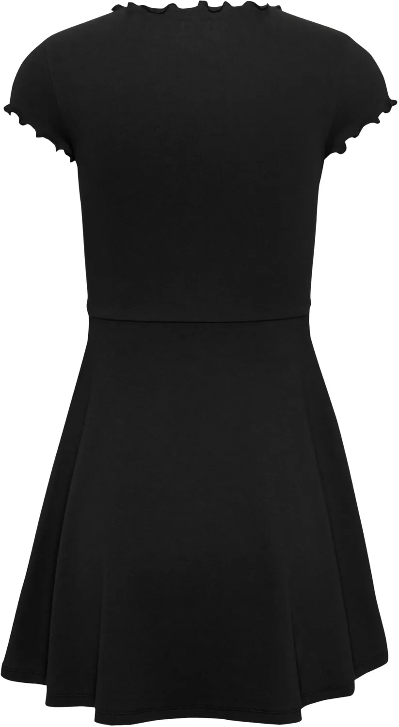 Tommy Jeans Babylock Fit & Flare Mini Kleid Schwarz XL ausgestellt