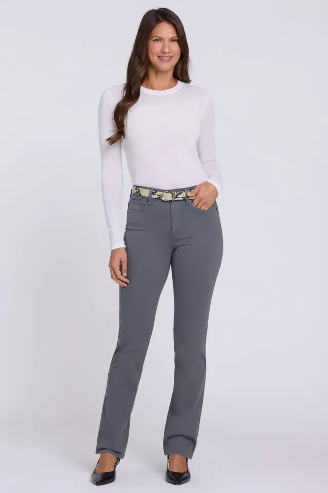 NYDJ Marilyn Straight Jeans Tall Vintage Charcoal Grau