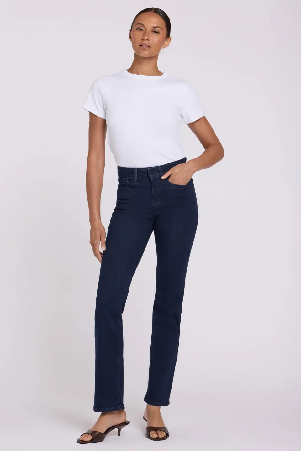NYDJ Marilyn Straight Jeans Rinse gerader Schnitt