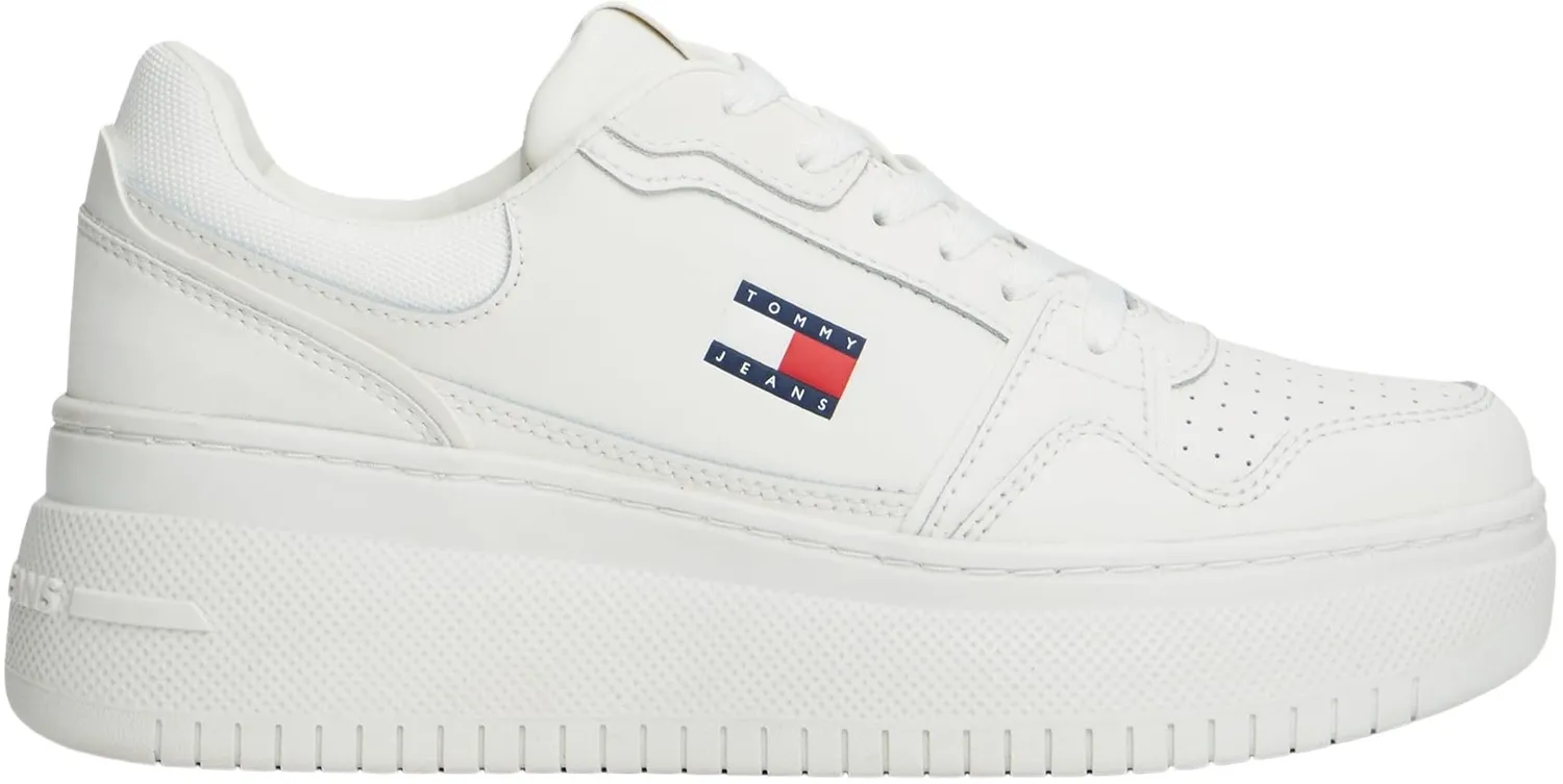 Tommy Jeans TJW Retro Basket Flatform Sneaker Weiß