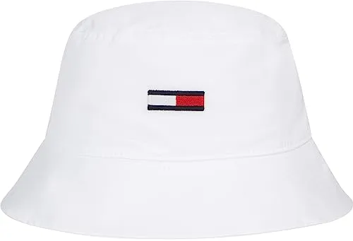 Tommy Jeans TJM Flag Bucket Hat Hut weiß Baumwolle