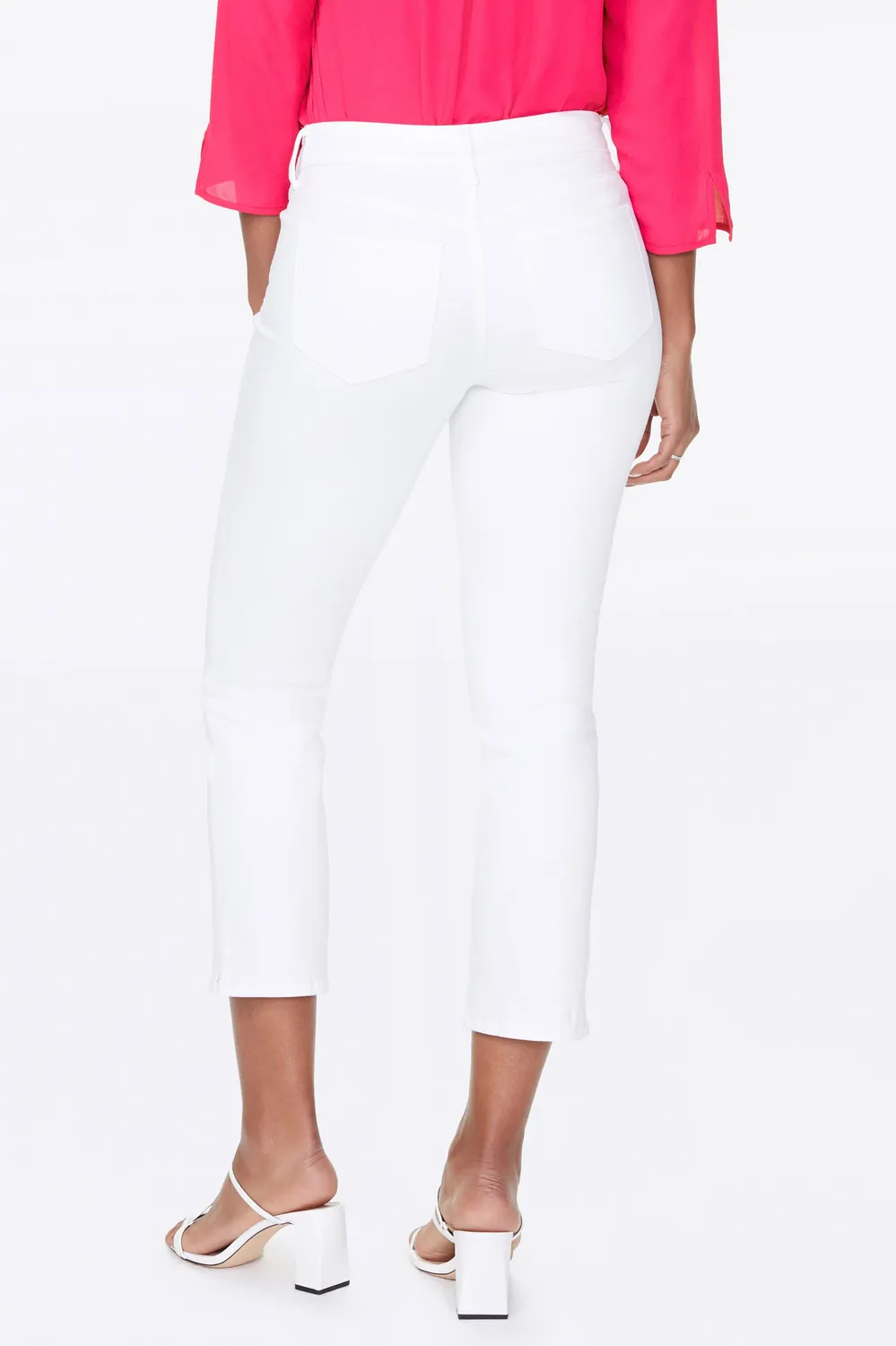 NYDJ Marilyn Straight Ankle Jeans Optic White