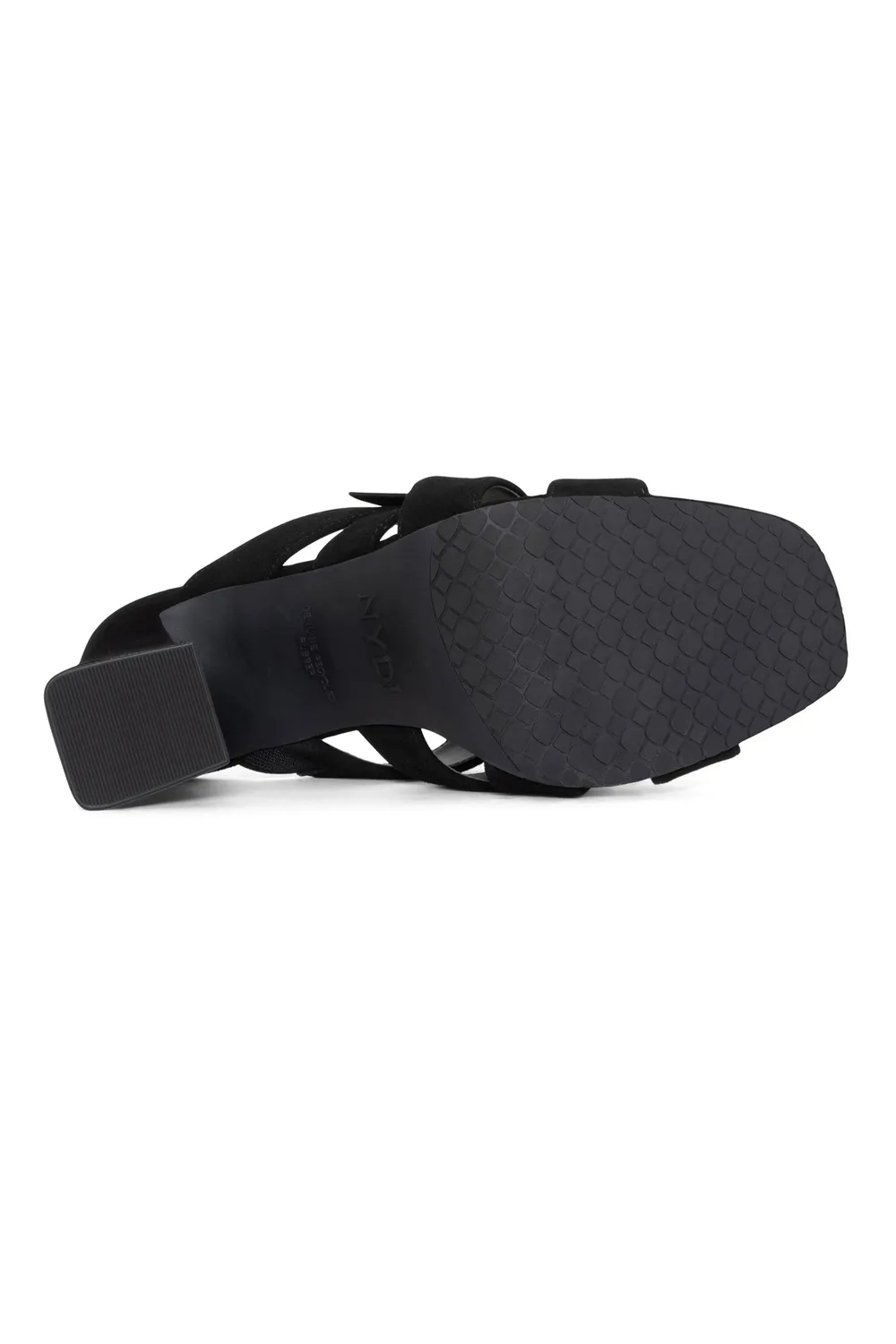 NYDJ Loreri Mule Sandalen Schwarz Blockabsatz