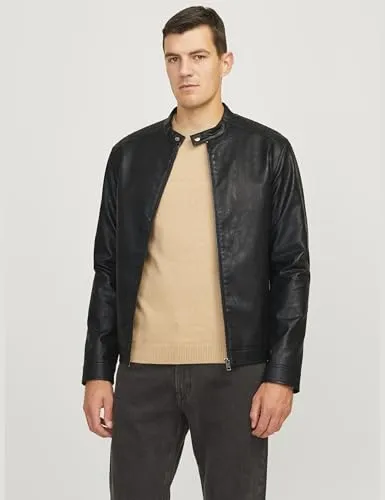 JJ Rebel Jrebcaleb PU Jacke S Kunstleder
