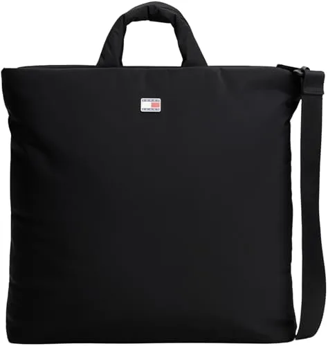 Tommy Jeans Urban Nylon Quadratisch Tote Bag Schwarz Damen