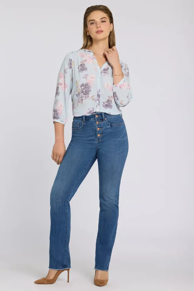 NYDJ Marilyn Straight Jeans Wild River Lang 32