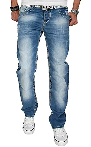 Alessandro Salvarini AS04 Herrenjeans 42W/36L Hellblau