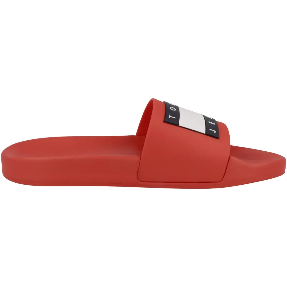 Tommy Jeans Pool Slide Herren Badelatschen Rot Gr. 40