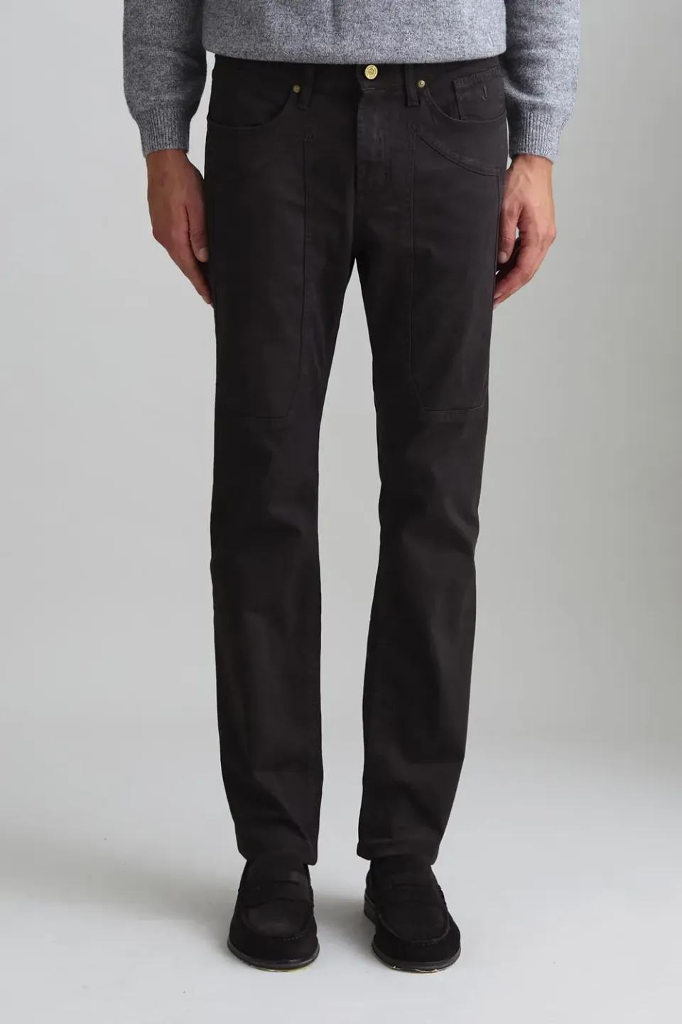 Jeckerson John Hose Slim Fit Dunkelbraun Gabardine