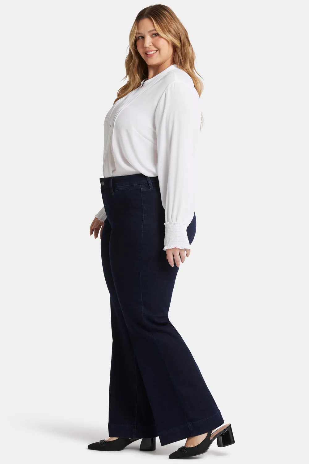 NYDJ Teresa Trouser Jeans Plus Dark Enzyme weit