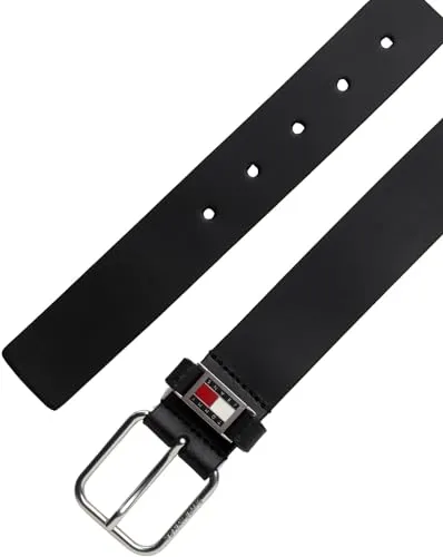 Tommy Jeans Scanton 3,5 cm Herren Gürtel Leder Schwarz