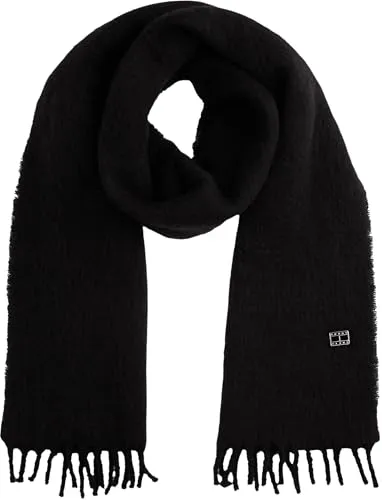Tommy Jeans Heritage Solid Schal Damen Schwarz weich