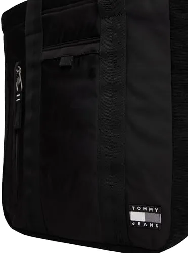 Tommy Jeans Daily Tech Tote Bag Schwarz Reiverschluss