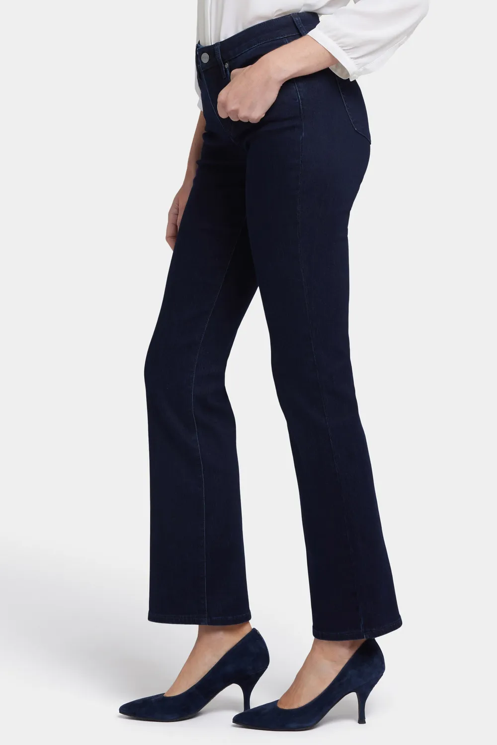 NYDJ Barbara Bootcut Jeans Dark Enzyme Blau