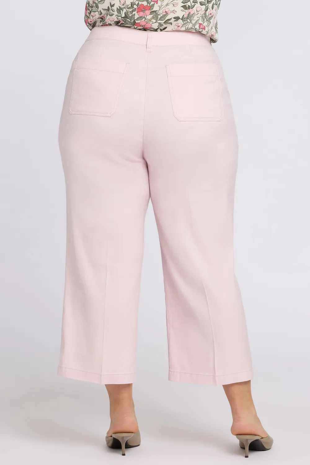 NYDJ Wide Leg Cargo Capri Caprihose Helllila Plus Size